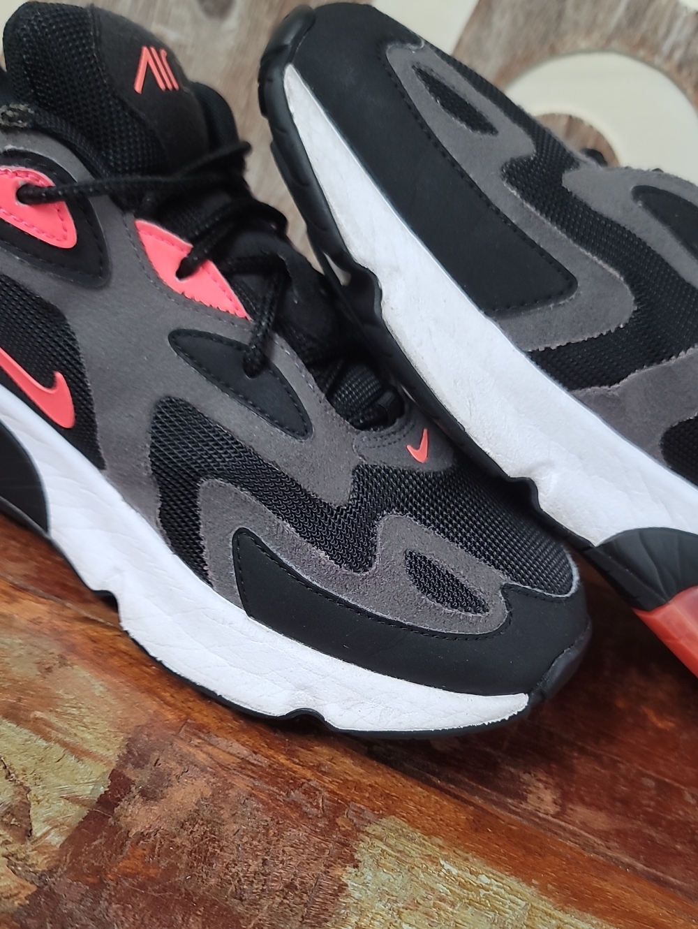 Nike Air Max 200 "Thunder Grey/Hot Punch" Wmns 9.5 Fast Shipping - Picture 10 of 13